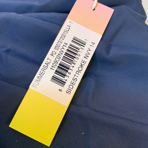 SUMMERSALT The Long Torso Sidestroke Navy 14 NWT - Picture 8 of 11
